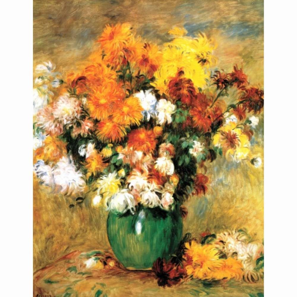 Amazon.co.jp: ルノワール 菊の花束 F6号 複製画 静物画 世界の名画